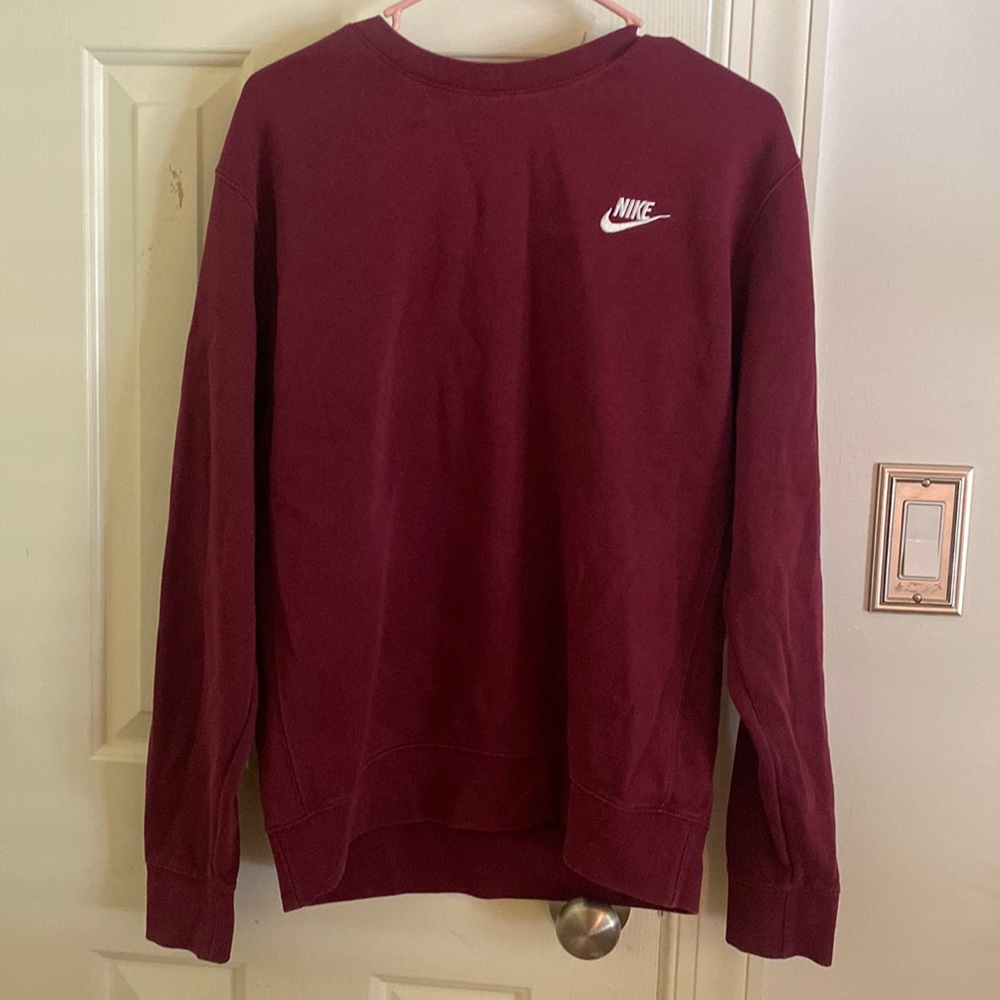 Burgundy Nike Crewneck